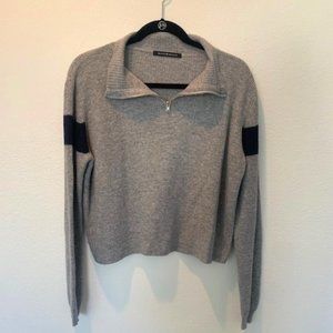 Brandy Melville Quarter Zip Sweater